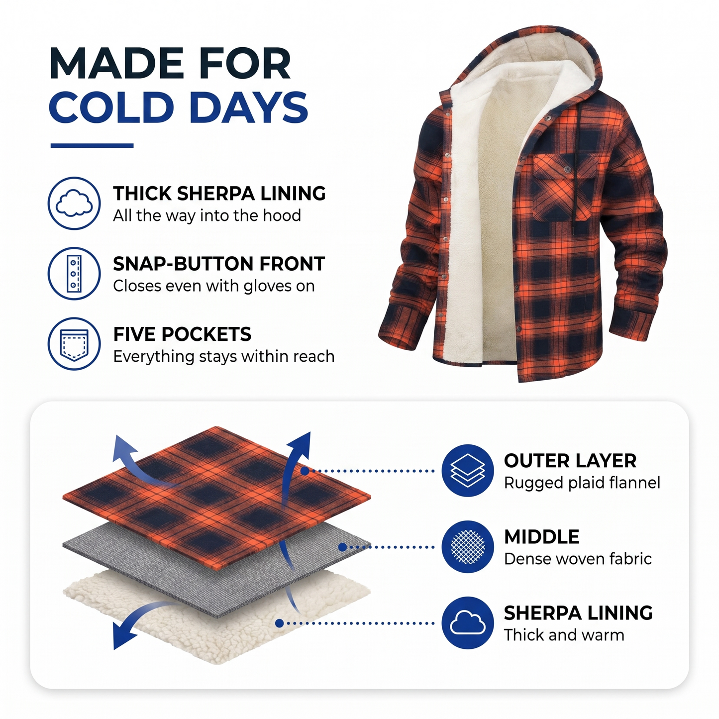 flannel shirt jacket - view 3