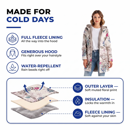 womens hooded winter jacket - view 2