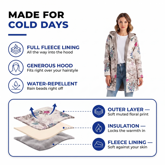 womens hooded winter jacket - view 2