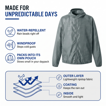 men's rain jacket - view 2