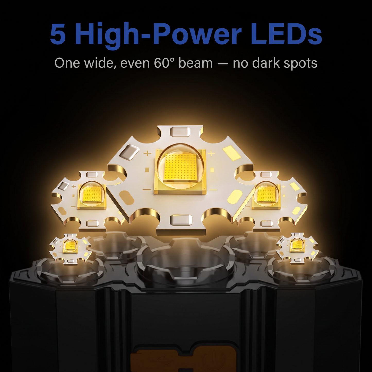 rechargeable headlamp - view 4