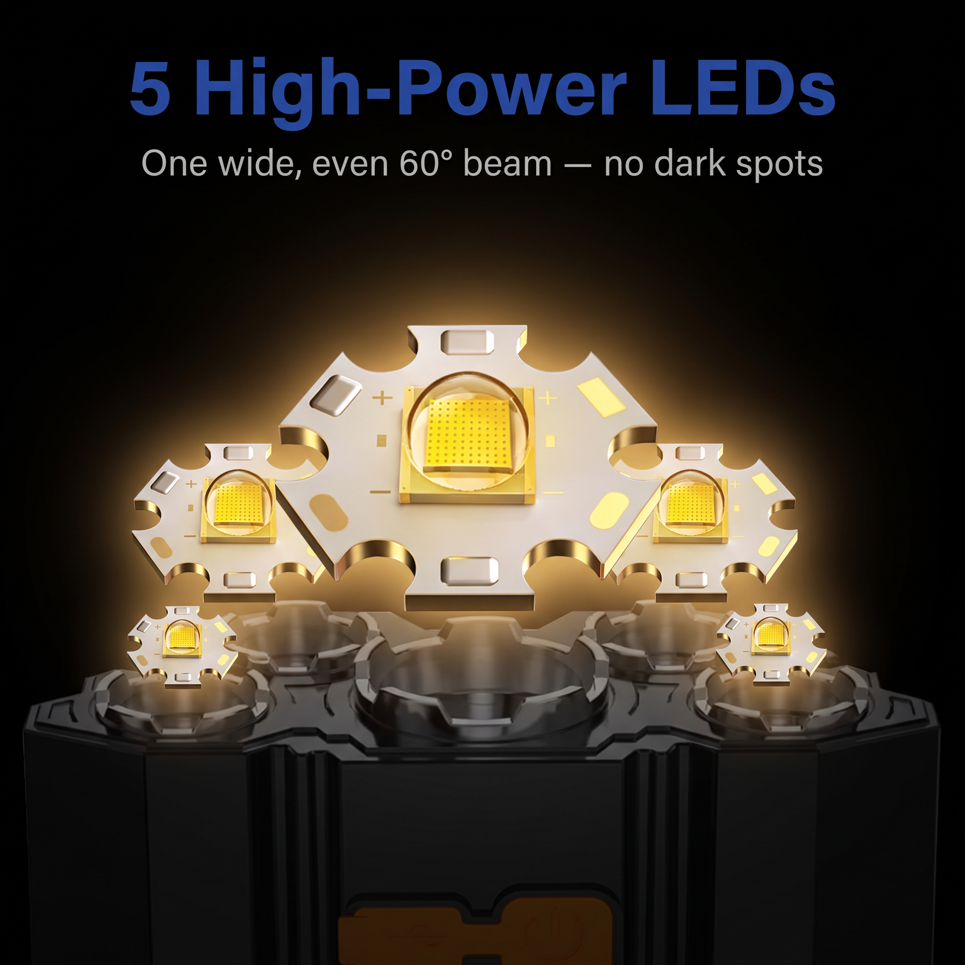 rechargeable headlamp - view 4