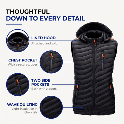 mens puffer vest - view 3