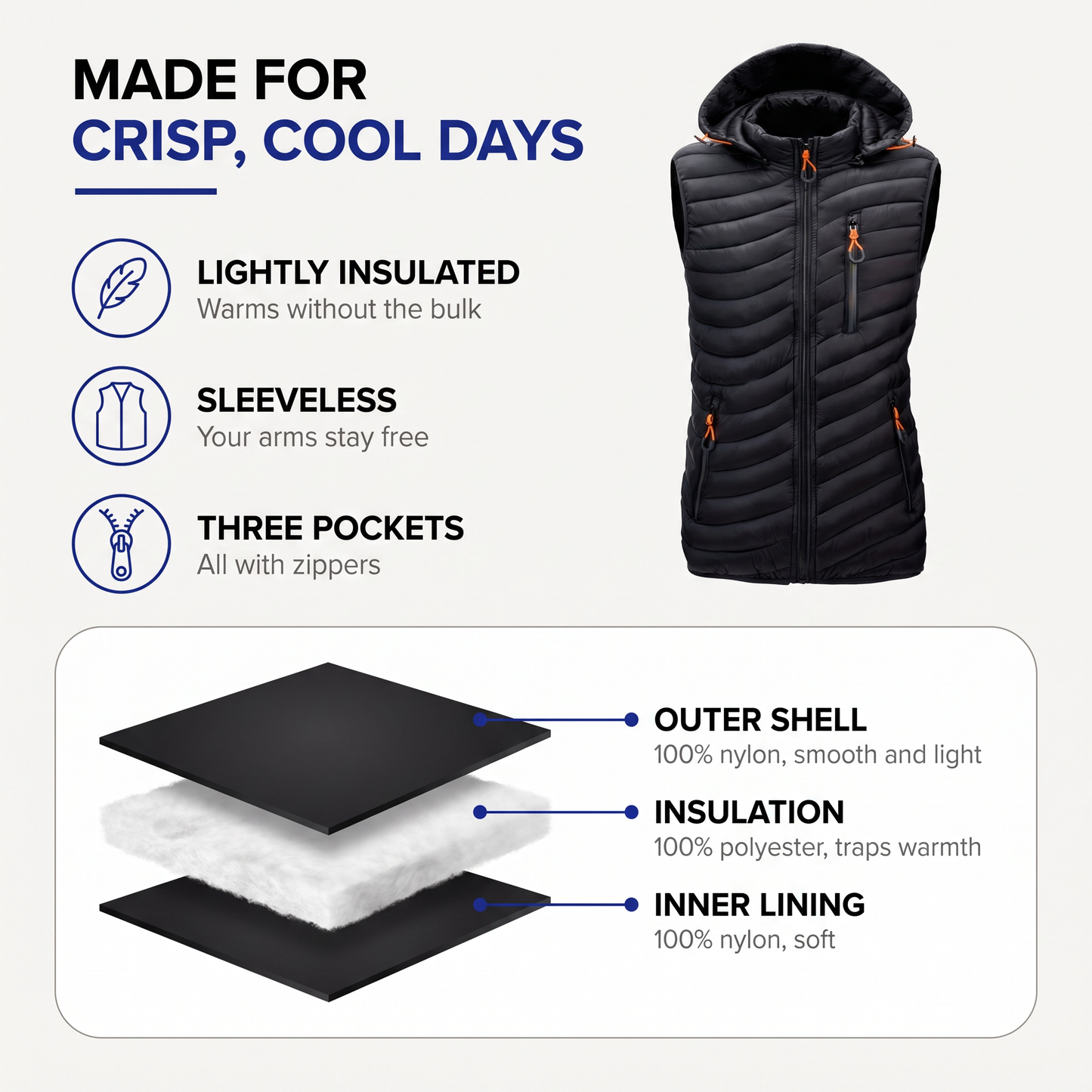 mens puffer vest - view 4