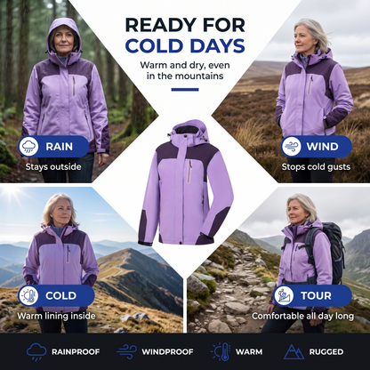 waterproof jacket women with hood - view 4