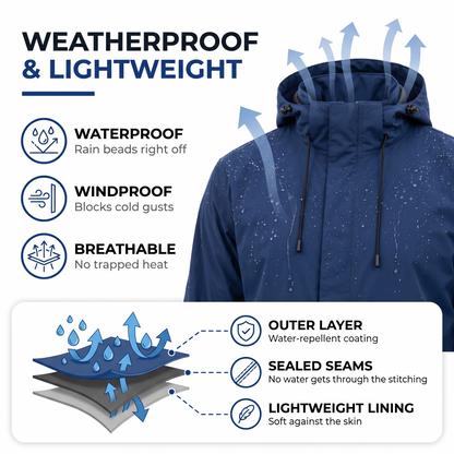 men's rain jacket - view 3