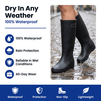 rubber rain boots womens - view 3