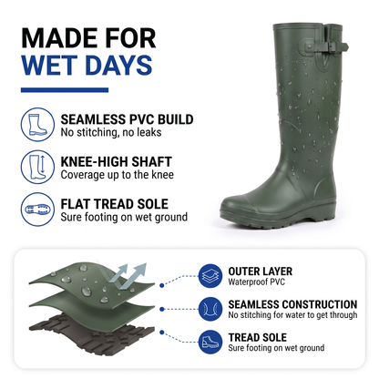 women's rain boots - view 2