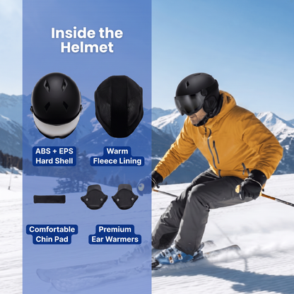 ski helmet with visor - view 3