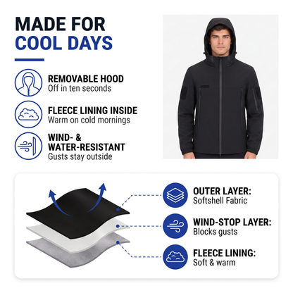 mens softshell jacket - view 2