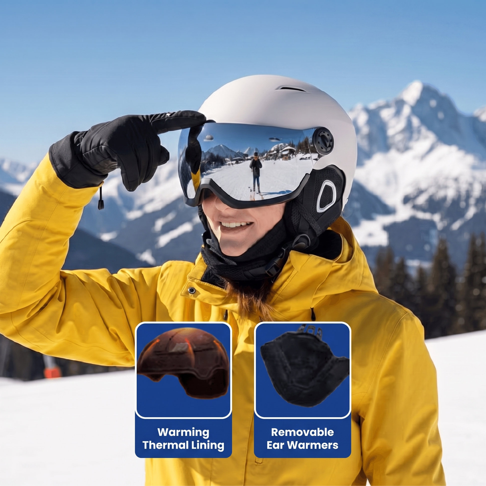 ski helmet with visor - view 5