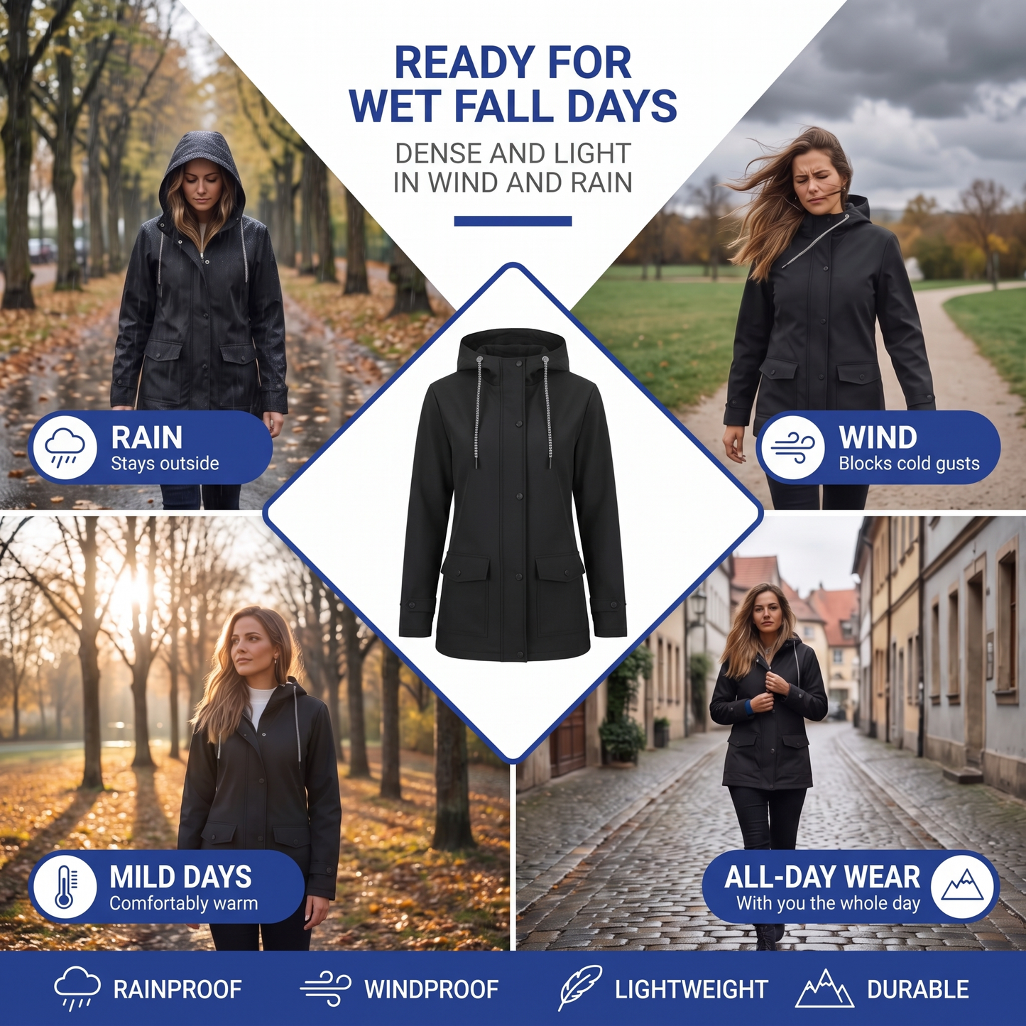 women's rain jacket - view 7