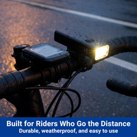 Bike Front Light - USB Rechargeable - Up to 5 Hours Runtime