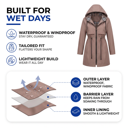 hooded rain jacket women - view 2