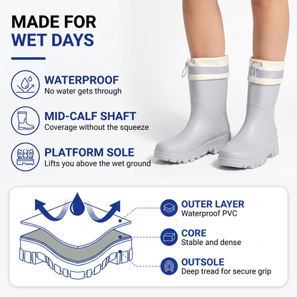 women's rain boots - view 2