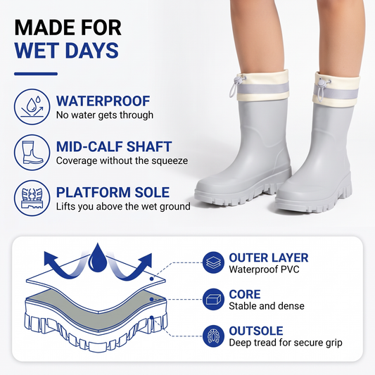 women's rain boots - view 2