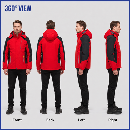 mens waterproof rain jacket - view 6
