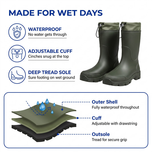 rain boots - view 2