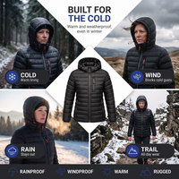Women's Winter Jacket - Waterproof & Windproof - Removable Hood