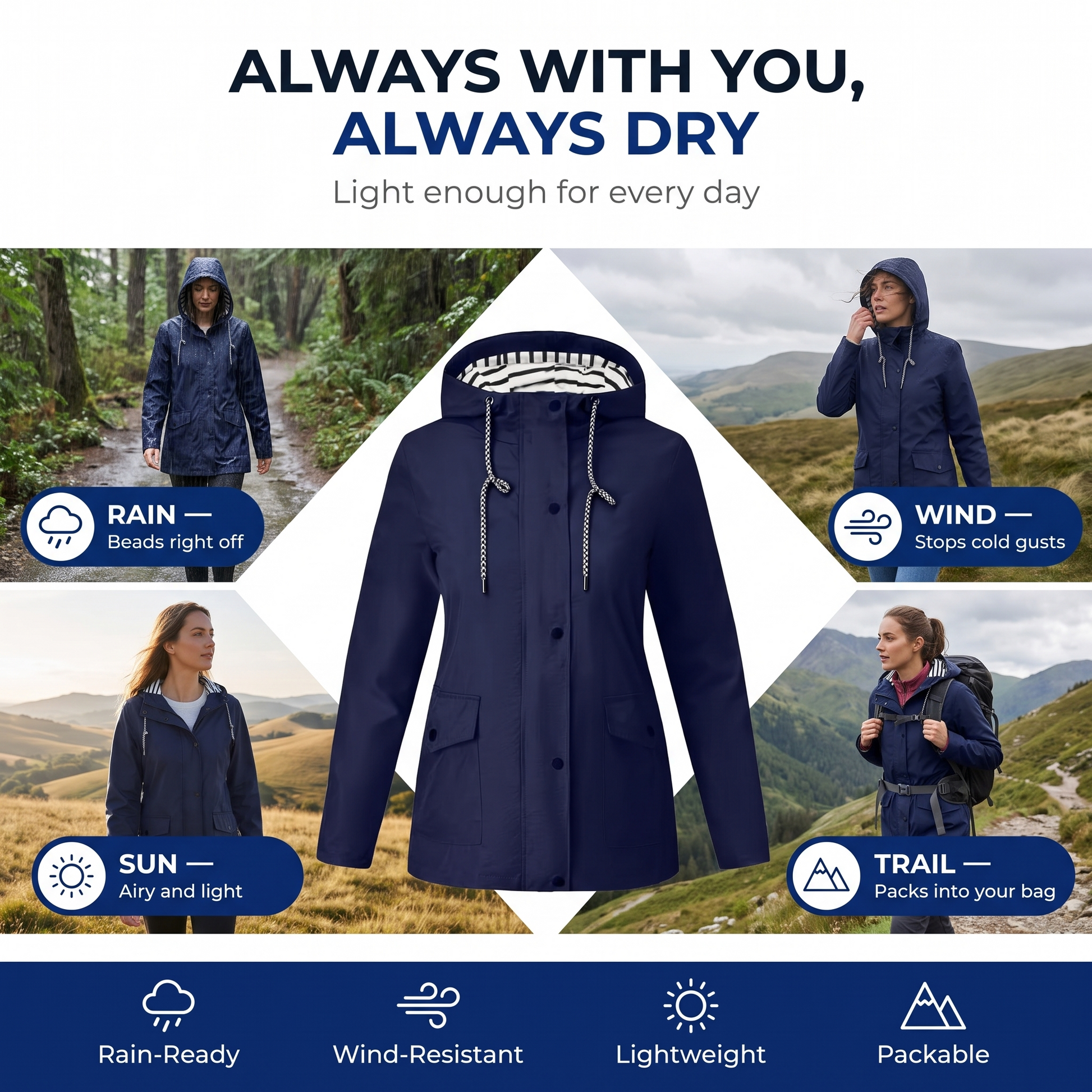 women's rain jacket - view 4
