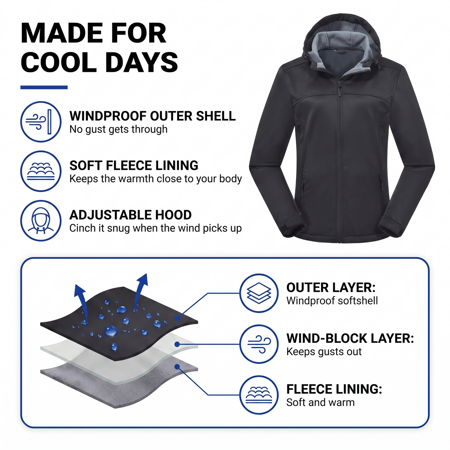 women's softshell jacket - view 2