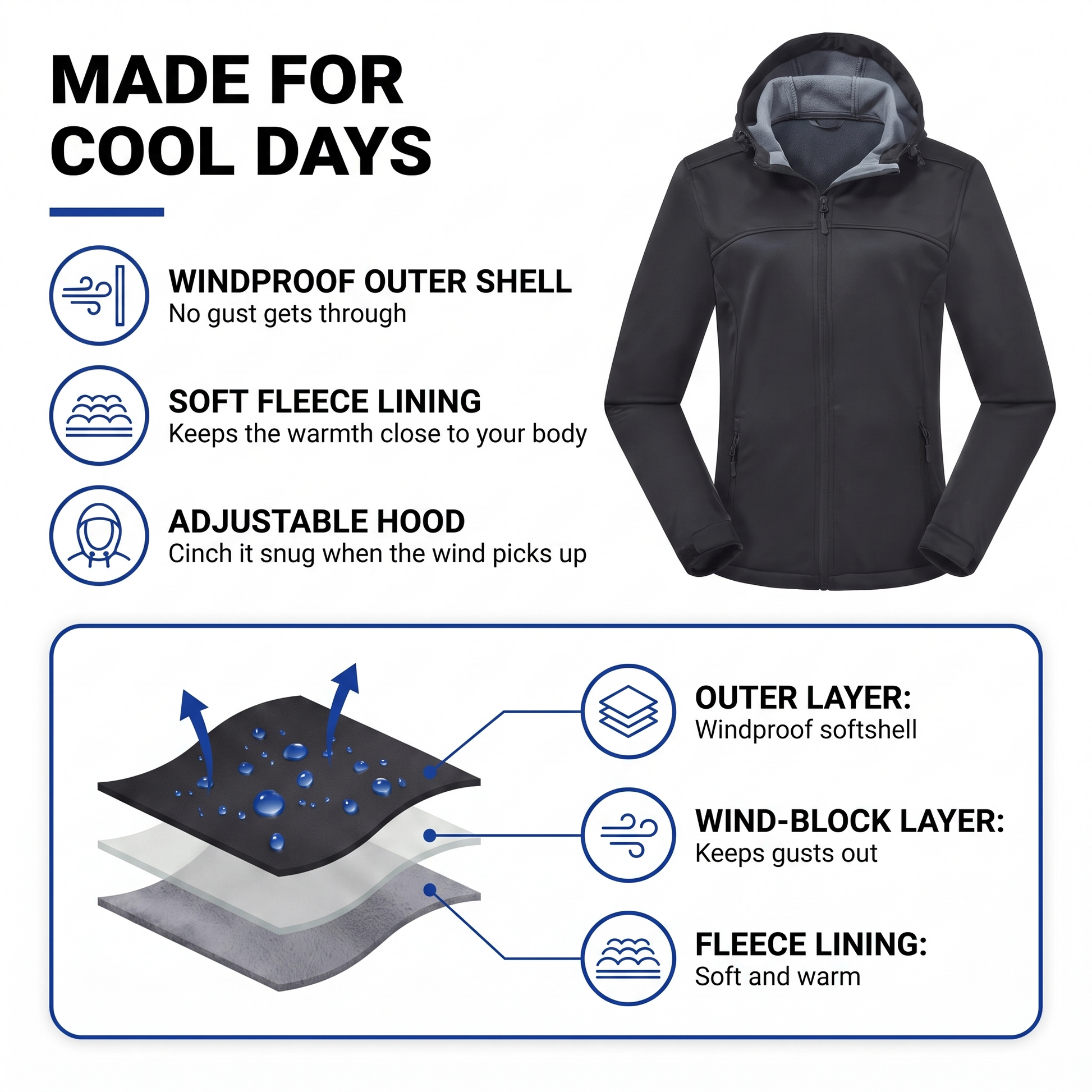 women's softshell jacket - view 2