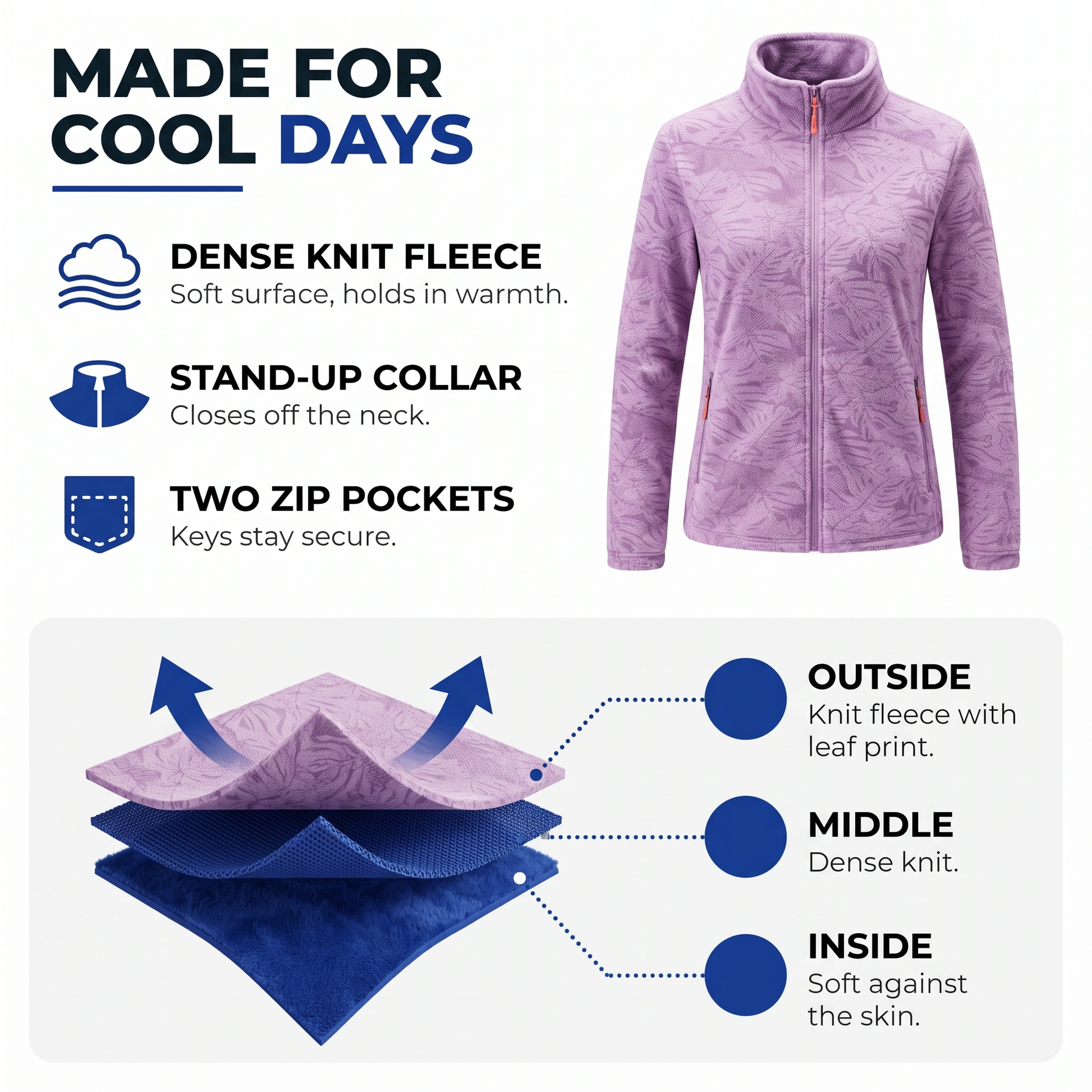 women's fleece jacket - view 2