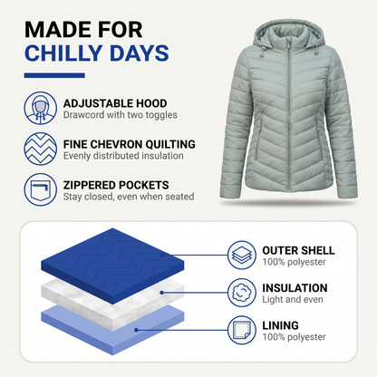 womens puffer jacket - view 3