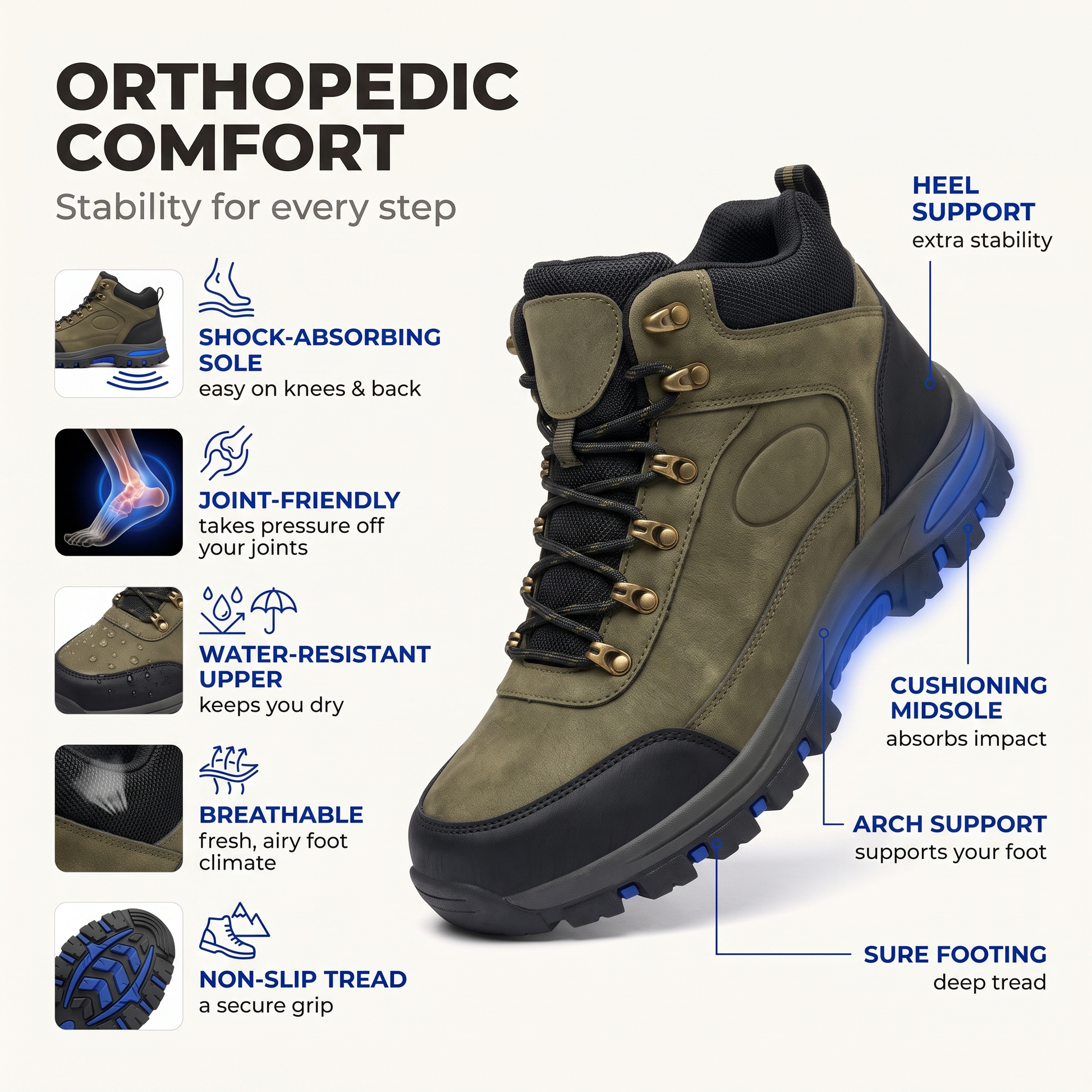 mens hiking boots - view 6