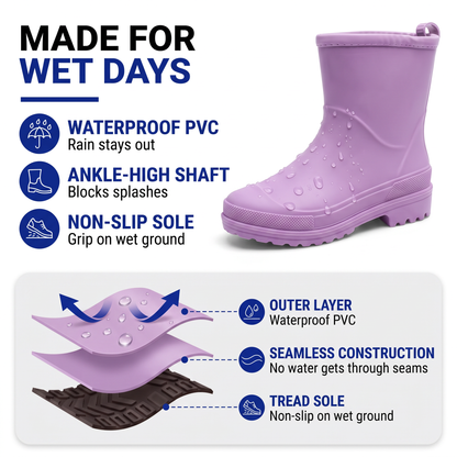 short rain boots womens - view 2