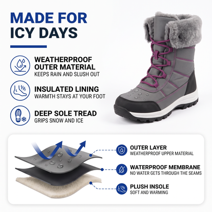 women's winter snow boots - view 2