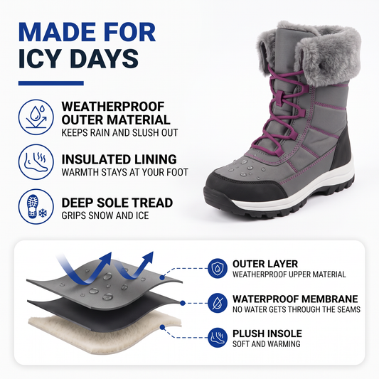 women's winter snow boots - view 2