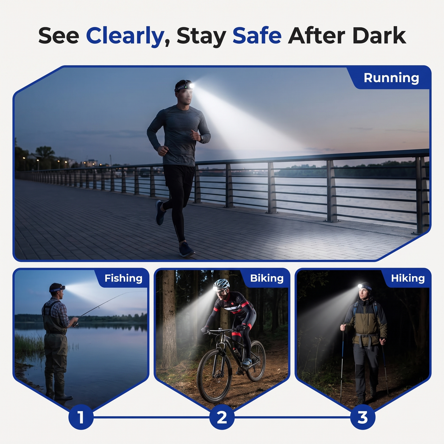 rechargeable headlamp - view 8