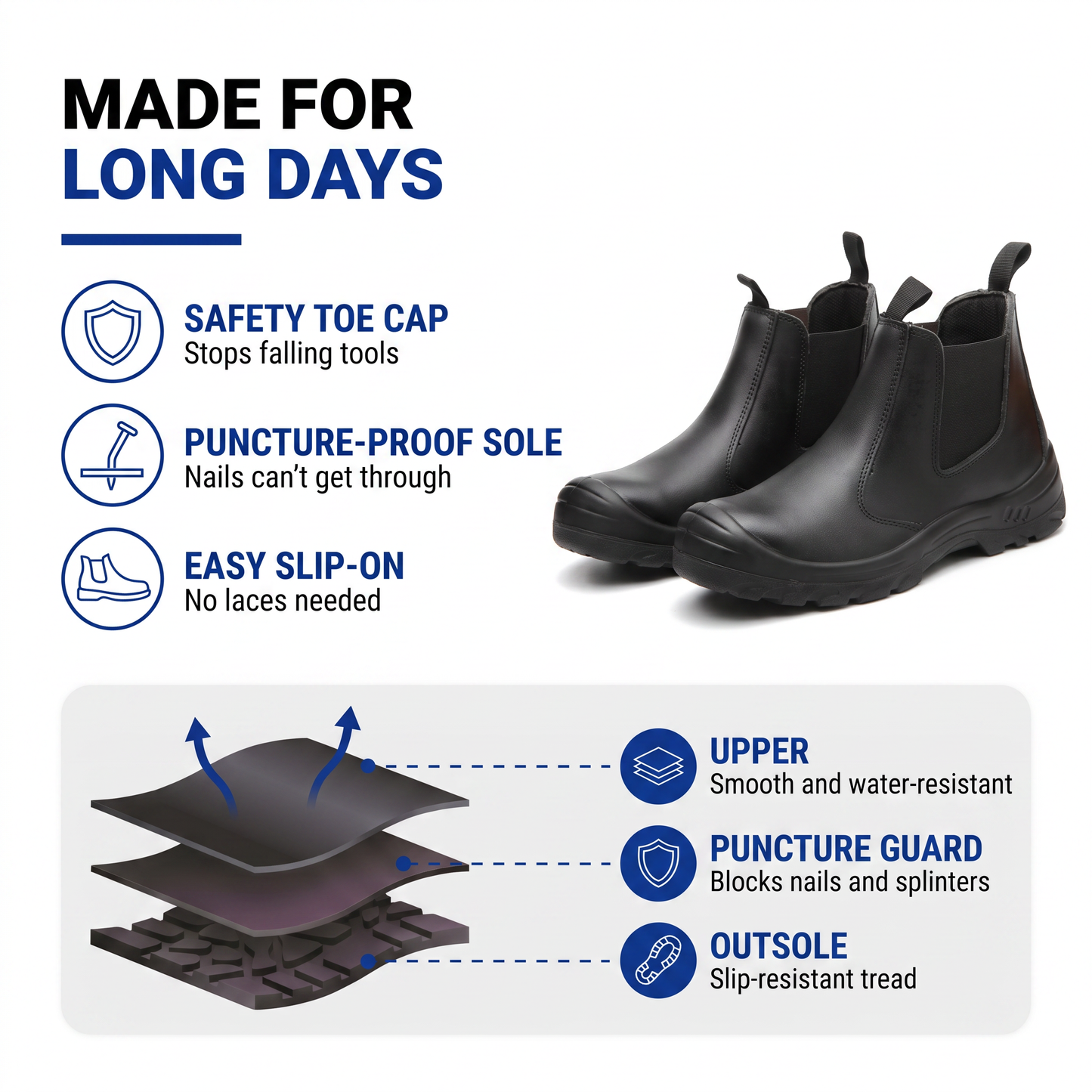 men's work boots - view 2