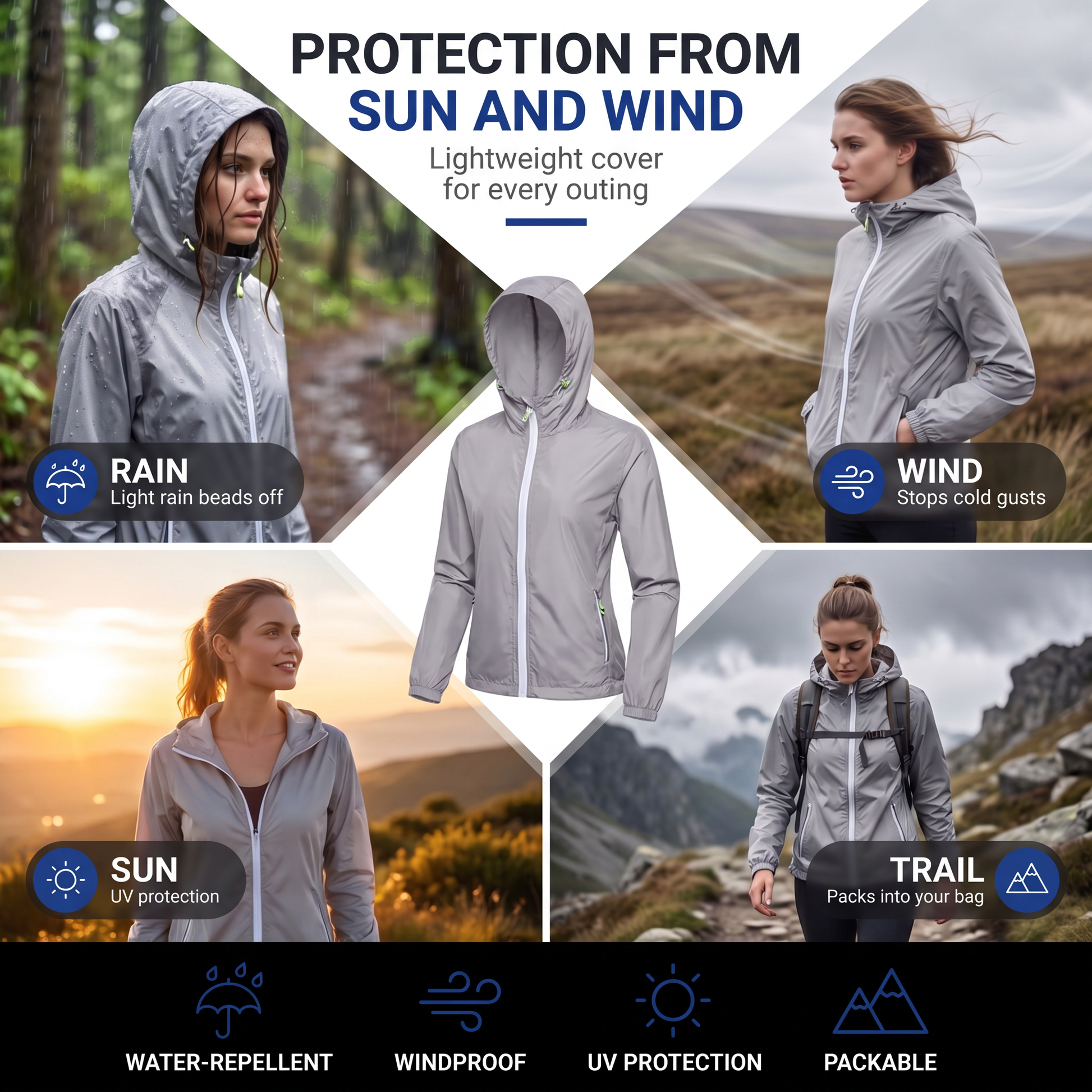 windbreaker jackets womens - view 3