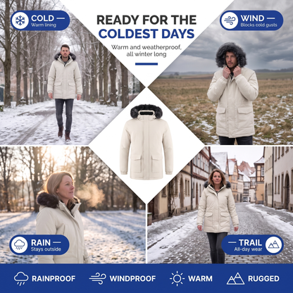 hooded winter coat mens - view 4