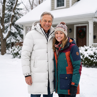 Men's Long Down Coat – Gift for Dad – 85% Duck Down