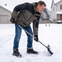 Men's Snow Boots for Shoveling – Waterproof & Fleece Lined