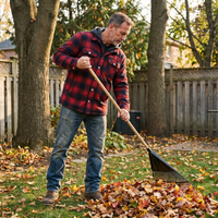 Men's Quilted Flannel Jacket for Yard Work – Windproof