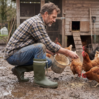Men's Chore Boots – Mid-Calf Rubber for Yard & Barn