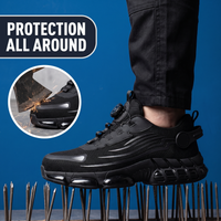 Steel Toe Sneakers - Lightweight Orthopedic Work Shoes - Non-Slip