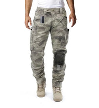 Army Pants for Men - Tapered Military Cargo Pants - Knee Pads & Camo
