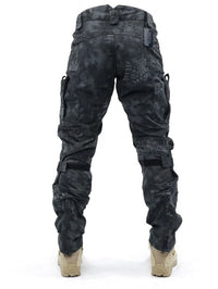 Army Pants for Men - Tapered Military Cargo Pants - Knee Pads & Camo