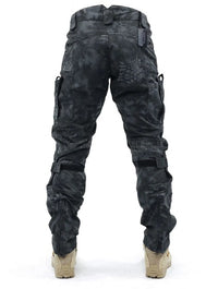Army Pants for Men - Tapered Military Cargo Pants - Knee Pads & Camo