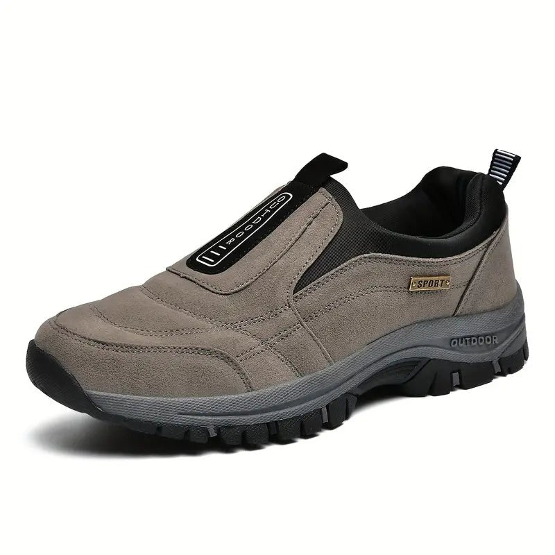 Men's Slip-On Shoes - Arch Support Walking Shoes - Thick Cushioned Sole