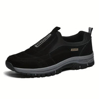 Men's Slip-On Shoes - Arch Support Walking Shoes - Thick Cushioned Sole