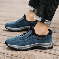 Men's Slip-On Shoes - Arch Support Walking Shoes - Thick Cushioned Sole
