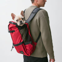 Dog Carrier Backpack - Head-Out Design - Ventilated Mesh Sides