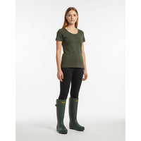 Women's Rain Boots - Tall & Waterproof - Non-Slip Sole