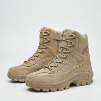Men's Tactical Boots - High Ankle Lace-Up - Deep Tread Sole